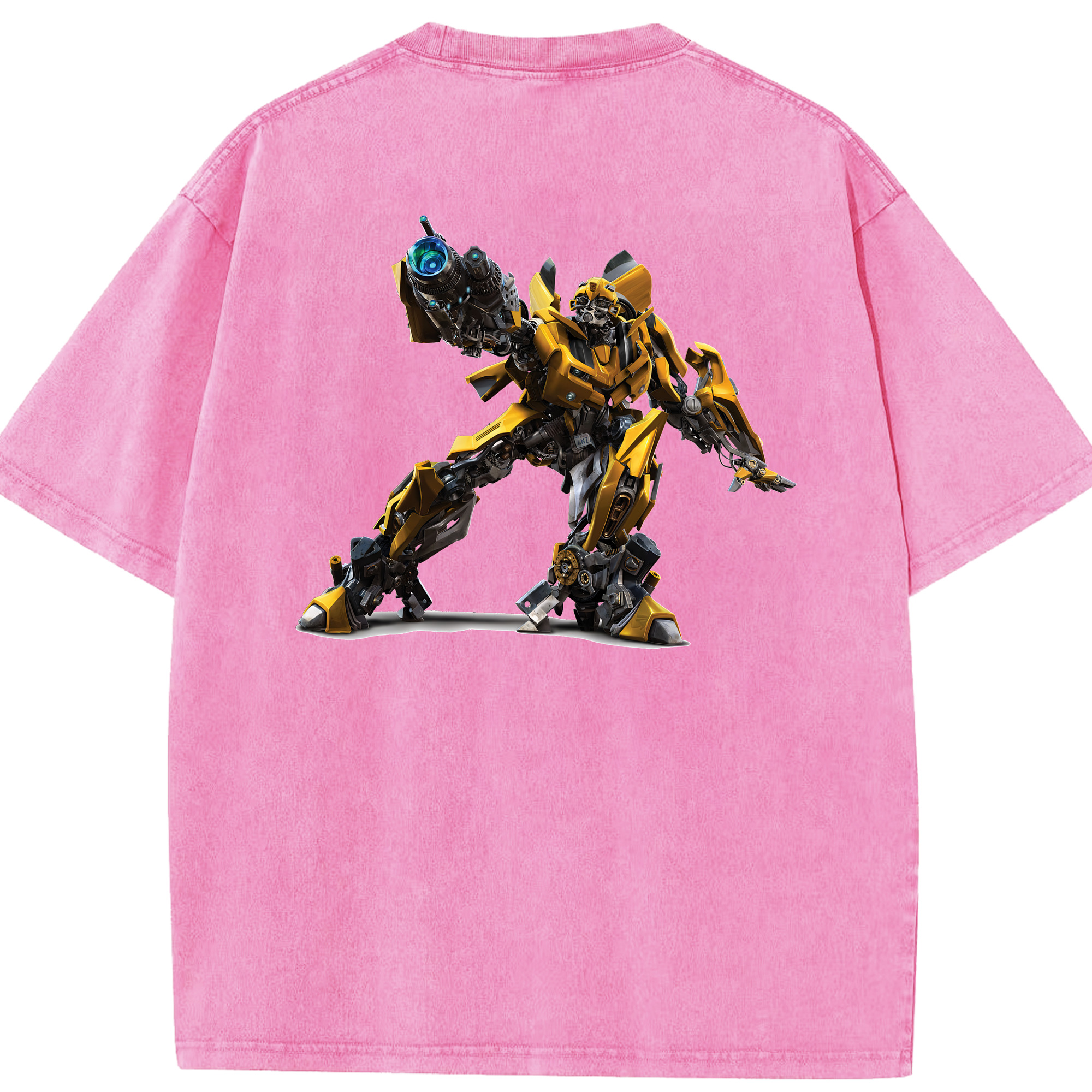 （画像用） Transformers トランスフォーマー 綿100% ヴィンテージ風 半袖Tシャツ（背面プリント）